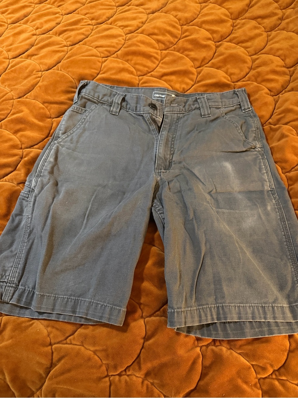 Carhartt Men’s Gray Flat Front Work Shorts
